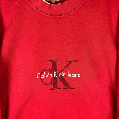 Vintage Calvin Klein Sweater bestickt S