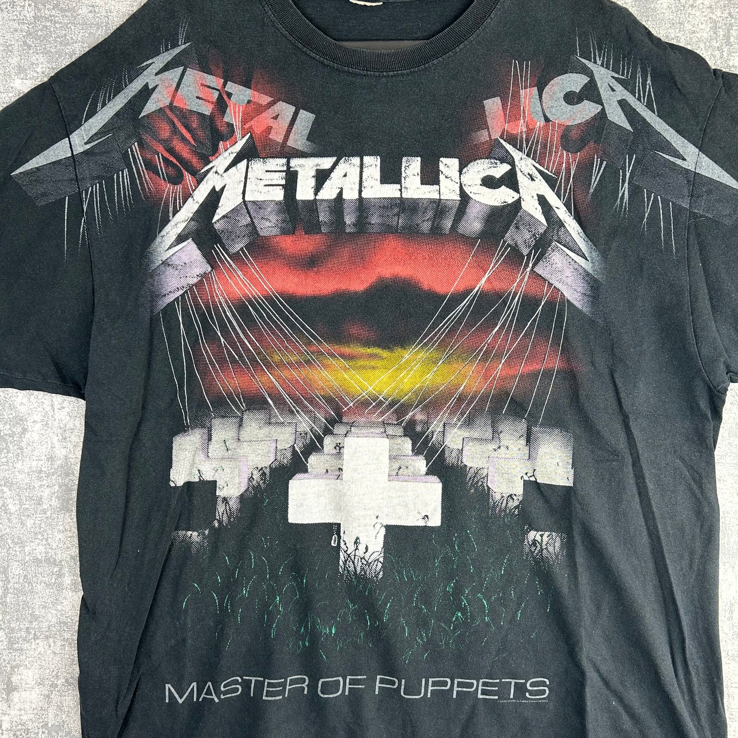 Metallica Vintage Band Shirt bedruckt L