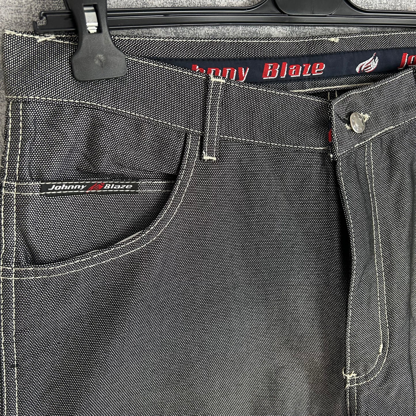 Johnny Blaze Silber metallic Jeans 90s L