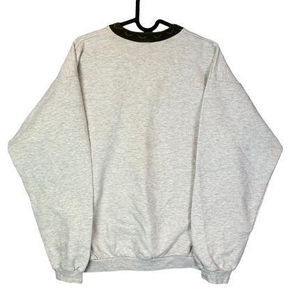 Vintage Sweater bedruckt/bestickt M