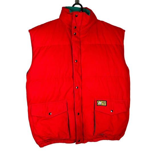 Vintage Puffer Weste wendbar L